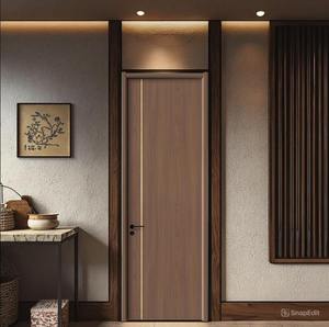 Puerta WPC Insonorizada de Madera Compuesta Ecológica e Impermeable Directo de Fábrica en Vietnam para Baños, Hoteles y Apartamentos - Product Image 6