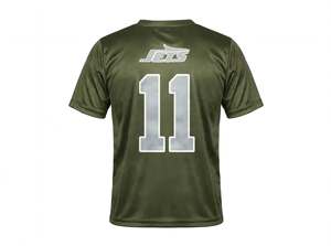 Camiseta Deportiva Personalizada Sublimada Verde Oliva para Entrenamiento de Fútbol Americano, Secado Rápido y Transpirable para Hombre, Práctica de Equipo - Product Image 5