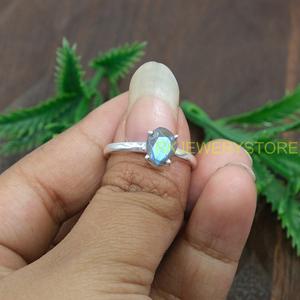 Natural <b>Labradorite</b> <b>Ring</b> Pure 925 Sterling Silver <b>Ring</b> Handmade Design <b>Ring</b> Gemstone <b>Ring</b> <b>Labradorite</b> Jewelry Christmas Gift for - Product Image 4
