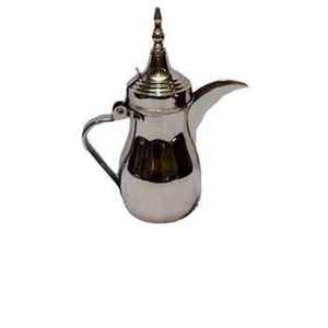 Cafetière arabe classique Dallah en acier inoxydable, théière arabe faite à la main, bouilloire à café traditionnelle du Moyen-Orient - Product Image 1