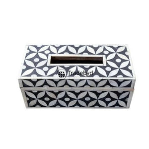 Boîte à mouchoirs et support en os incrusté sur mesure, écologique et haut de gamme, faits à la main, décoration élégante pour la maison, Tradebyd - Product Image 4