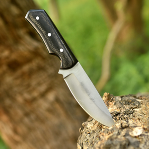 Cuchillo de Caza de Acero Inoxidable Nordic Forge, Hoja Fija de Grado Industrial, Punta Caída, Borde Biselado, 8 Pulgadas de Largo - Product Image 2