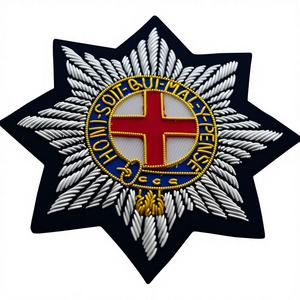 Parche Bordado de Lujo con Estrella de Oro para Coser, Resistente al Agua, Efecto 3D en Relieve, Calidad Premium - Product Image 1