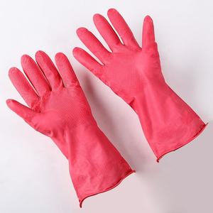 Guantes de seguridad de goma amarillos, impermeables, con puño largo, para limpieza del hogar, otros guantes deportivos - Product Image 5