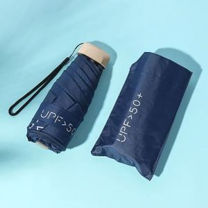 Wholesale 5 Folding Umbrella Ultra Light Compact <b>Pocket</b> Sunshade UV Protection Portable Travel Rain Gear Expert Manufacturer - Product Image 3