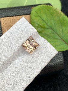 Topaze dorée naturelle, taille Asscher, facettée, pierre précieuse en vrac, qualité excellente, rare, certifiée par un tiers, pour la fabrication de bijoux fins - Product Image 1