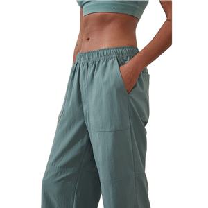 Pantalones Cargo de Trabajo para Mujer, OEM, Personalizados, Nueva Llegada, Corte Holgado, Tallas Grandes, 100% Algodón, Múltiples Bolsillos, Cintura Elástica - Product Image 2