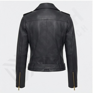 Nueva llegada chaquetas de cuero genuino personalizadas a granel precio razonable chaquetas de cuero para mujer fácil de usar personalizado - Product Image 3