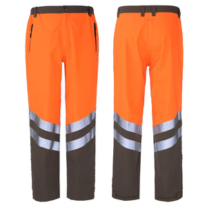 Pantalon de travail haute visibilité réfléchissant et imperméable pour homme, à rayures, personnalisable, fabrication OEM, vente chaude - Product Image 5