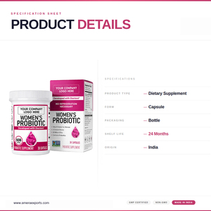 Cápsulas Probióticas para Mujeres de Marca Privada con Prebióticos, Fórmula Multicepas, Suplemento Dietético, Fabricante OEM ODM - Product Image 5