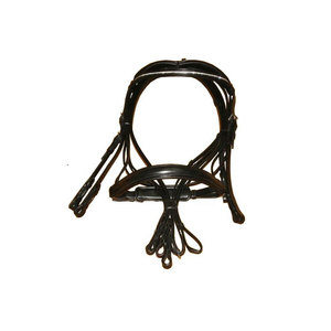 Harnais en cuir pour cheval avec sangles réglables pour usage équestre - Product Image 1