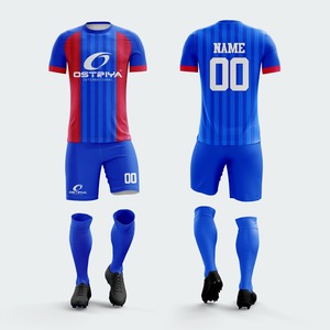 Conjuntos de Uniformes de Fútbol con Impresión por Transferencia de Calor, Logotipo Frontal Transpirable, Cuello en V, Manga Corta - Product Image 3