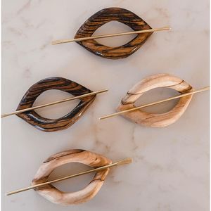 Épingle à cheveux vintage en bois fait main, bâtonnet à cheveux en bois naturel pour coiffures élégantes, épingles à linge - Product Image 5