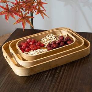 Bandeja de Madera Moderna Hecha a Mano para Servir Diariamente en el Hogar y Restaurantes, Bandejas Decorativas de Madera para Servir el Desayuno - Product Image 5