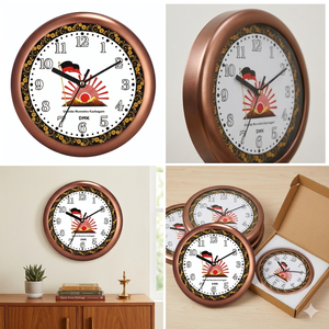 Horloge murale personnalisée « Proud India Leader » pour Noël et la Fête des Pères - Product Image 3