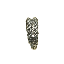 Handmade 925 Sterling Silver Braided <b>Ring</b> Vintage Woven Chain Pattern <b>Statement</b> Jewelry Adjustable Band Unisex Gift forWomen Him - Product Image 1