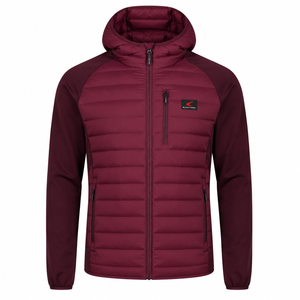 Veste matelassée en gros pour hommes, hiver, décontractée, imperméable, respirante, coupe-vent, en tissu PU, polyester/nylon, fermeture éclair - Product Image 3