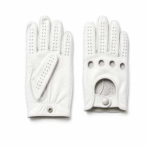 Guantes de Conducción Deportivos Unisex Speed One, de Cuero Blanco, Transpirables, con Agarre, para Todas las Estaciones, Estilo Clásico, para Ciclismo y Actividades al Aire Libre - Product Image 3