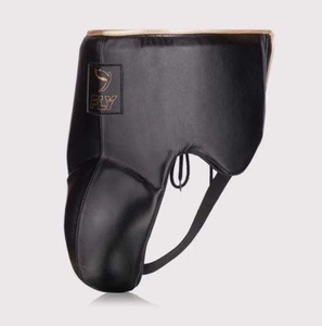 Protège-entrejambe Fly Boxing en cuir de vachette véritable, confortable et protecteur, équipement d'entraînement pour toutes les saisons - Product Image 5