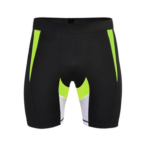 Pantalones Cortos de Boxeo Tailandés Personalizados Premium, Cómodos para Entrenamiento Profesional, Paneles Verde Neón, Alta Elasticidad - Product Image 1