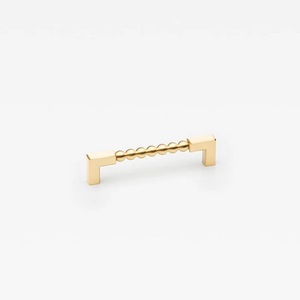 Modern Metal Cabinet <b>Pull</b> Handles <b>Drawer</b> Knobs Durable Shiny <b>Gold</b> Finish Customizable Height Shape for Kitchen Bedroom Furniture - Product Image 2