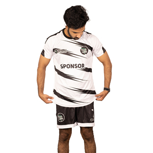 Neuestes Design Maßgeschneidertes Fußballtrikot mit Frontdruck Hochwertig Atmungsaktiv Schnelltrocknend Umweltfreundlich Kurzarm für Erwachsene - Product Image 1