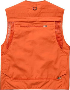 Gilet de travail personnalisé avec logo imprimé, gilet de pêche, gilet d'extérieur pour homme, gilet imperméable avec poches, gilet sans manches pour homme, gilet cargo pour homme - Product Image 2