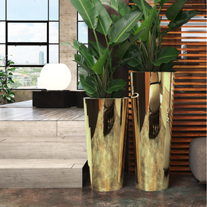 Macetero de Piso de Acero Inoxidable Moderno, Alto, Hecho a Mano en Vietnam, de Lujo, Estilo Vintage, Personalizado de Fábrica, para Decoración de Interiores - Product Image 2