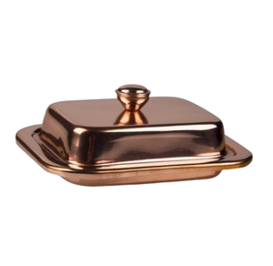 Vajilla y Platos Más Vendidos, Utensilios de Cocina, Plato para Mantequilla de Acero Inoxidable Moderno con Acabado en Oro Rosa para Encimera - Product Image 6