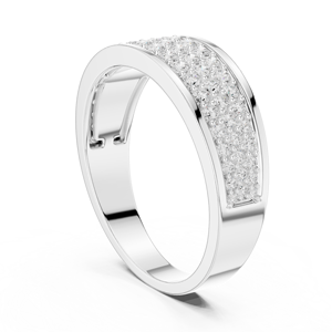 Vente flash - Bague de mariage, de fiançailles et d'anniversaire pour homme en argent sterling S925 avec diamant cultivé en laboratoire de couleur D VVS1 de 1 à 1,80 mm, style classique et tendance - Product Image 4