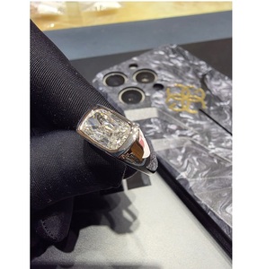 Elegante Anillo de Diamantes de Platino, Joyería de Estilo Clásico para Bodas, Compromisos, Fiestas y Uso Diario - Product Image 6