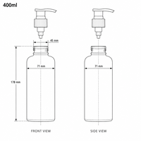 Bouteille de shampooing carrée en PET de 450 ml avec pompe en PP, impression d'étiquettes, marquage à chaud, emballage haut de gamme pour soins capillaires en salon, marque personnalisée, Europe, États-Unis