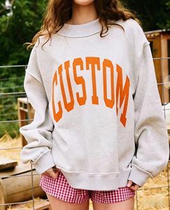 Sudadera con Capucha Reversible de Felpa para Mujer, Otoño 2025, con Logotipo Personalizado, de Alta Calidad, Estilo Holgado y Casual - Product Image 1