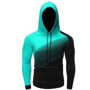 Sudadera con capucha para hombre, ligera, de manga larga, con bolsillo de canguro, ajustada, básica, personalizada, informal, sudadera para correr - Product Image 6