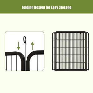 Recinto Pieghevole per Cani a 8 Pannelli da 40 Pollici, Box per Cuccioli per Cani di Taglia Grande/Media/Piccola, Box per Camper con Porte per Spazi Ristretti, Ideale per la Vita Mobile - Product Image 6
