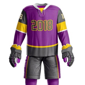 Ice Hockey Uniforms Professional Top Quality New Design Best Selling Custom Made Sublimation Team Name Ice Hockey Uniform Sets - Product Image 4