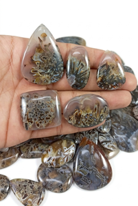 Cabujones de Ágata Natural en Barra, los Más Vendidos, Cabujones de Cristal Auténticos para Joyería de Plata, Cabujón de Ágata - Product Image 2