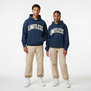 Sweat-shirt imprimé personnalisé pour femme et jeune fille, en molleton bicolore, doublé, en élasthanne/coton, style streetwear, écologique et respirant - Product Image 2