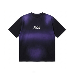 Camisetas de algodón 100% para hombre, estilo oversize, con lavado degradado personalizado, a la moda, estilo urbano, corte holgado, tela premium, MOQ bajo, OEM - Product Image 1