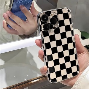 Funda Protectora para Teléfono Móvil de TPU, Diseño de Dibujos Animados, Color Blanco y Negro, Resistente a Golpes y Agua, para iPhone 11-12-13-14-15-16 - Product Image 3