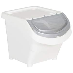 Poubelles empilables en PP blanc avec couvercles, ensemble de 3 pièces, 20,6 gallons chacune - Product Image 6