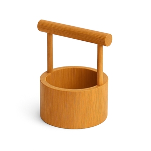 Eco-Friendly <b>Bamboo</b> Storage <b>Container</b> for Kitchen Garlic Holder and Natural Wood Organizer - Product Image 6