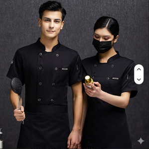 Nuevo Diseño Elegante Uniforme Tradicional Chino de Manga Corta para Chef, Camarero y Camarera para Restaurante y Bar - Product Image 1