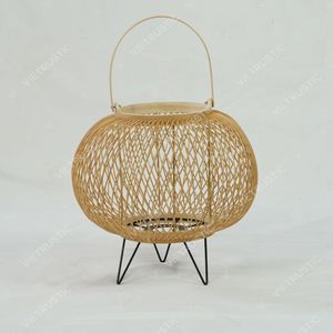 Vietrustic Stylish Exterior <b>Lantern</b> <b>Candle</b> Holder Bamboo Rattan <b>Lantern</b> Handmade Outdoor Hanging <b>Lanterns</b> - Product Image 3