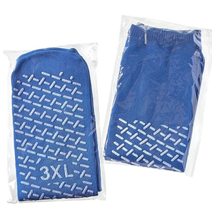 Blue Knee High Non-Slip Socks Anti-Slip Sole Solid Color Knitted <b>Leg</b> <b>Warmers</b> for Adults Casual Daily Wear - Product Image 6