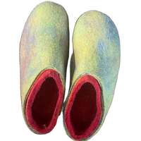 Pantuflas de hombre antideslizantes, transpirables, de fieltro, cerradas, ligeras, desechables, cálidas, para interiores, de secado rápido y absorbentes del sudor.