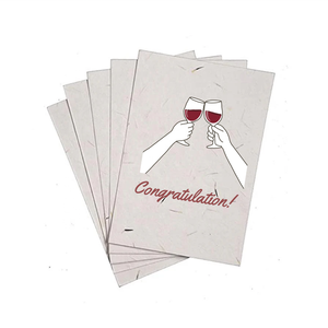 Custom Logo Eco-Friendly Planting Biodegradable Seed Cards With Fully Visible Seeds congratulation Card for Small Business - Product Image 1