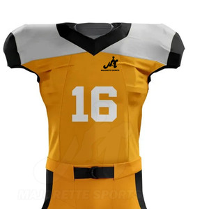 Uniforme de football américain, maillot et pantalon à séchage rapide, design léger, vêtements de sport d'entraînement, tenue pour joueur adulte - Product Image 4