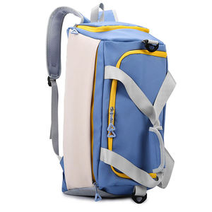 For Convertible Sports Gym Duffel Backpack Water Resistant <b>Travel</b> <b>Holdall</b> Fashion Zipper Closure Polyester Lining High Capacity - Product Image 5