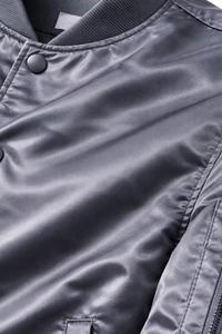 Latest Style Adult Size Satin <b>Jacket</b> Hot Sale Men Satin Winter <b>Jacket</b> <b>Grey</b> Breathable Comfortable Men's Satin <b>Jacket</b> - Product Image 6